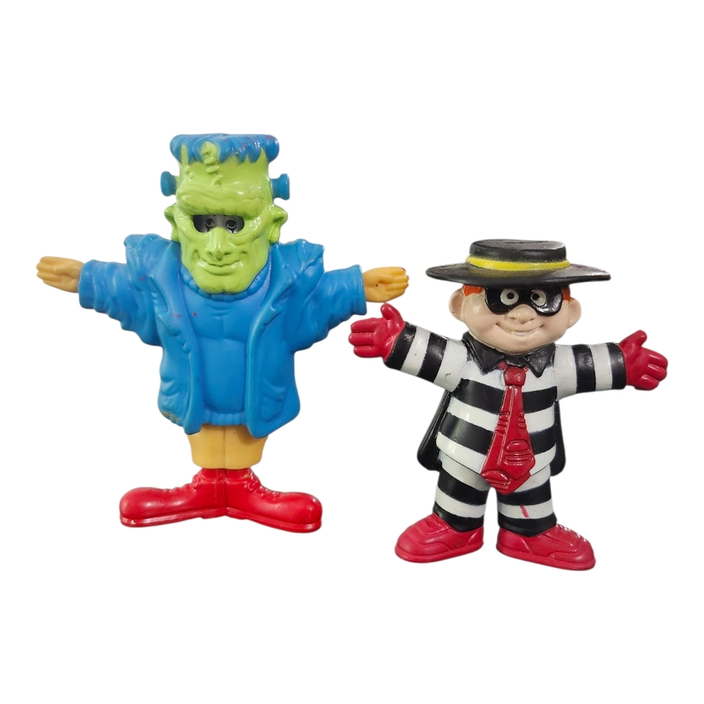 Vintage 1995 McDonald's Ronald Frankenstein Costume The Hamburglar Halloween Toy